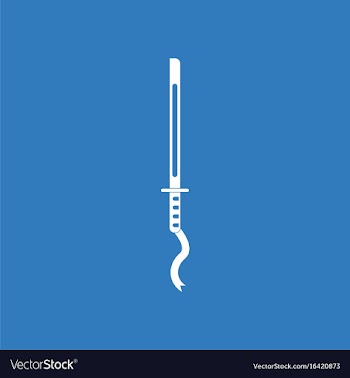 Icon ancient sword vector image