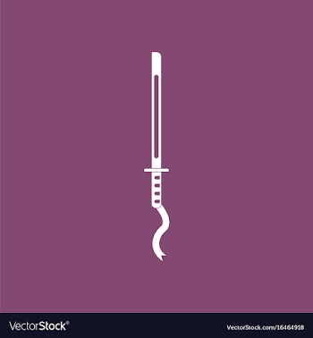 Icon ancient sword vector image
