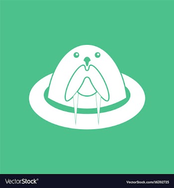 Icon antarctic seals vector image