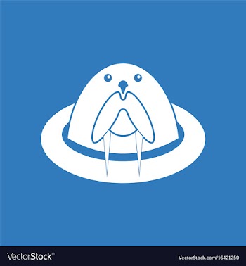 Icon antarctic seals vector image
