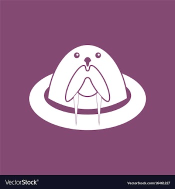 Icon antarctic seals vector image