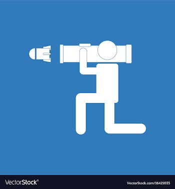 Icon anti tank rocket launcher vector image