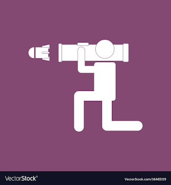 Icon anti tank rocket launcher vector image