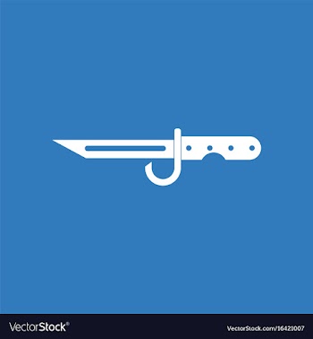 Icon army bayonet knife vector image