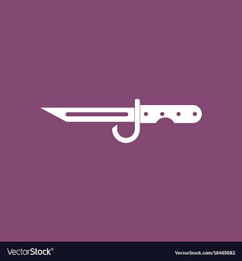 Icon army bayonet knife vector image