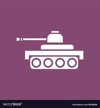 Icon army tank vector image