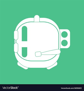 Icon astronaut helmet vector image