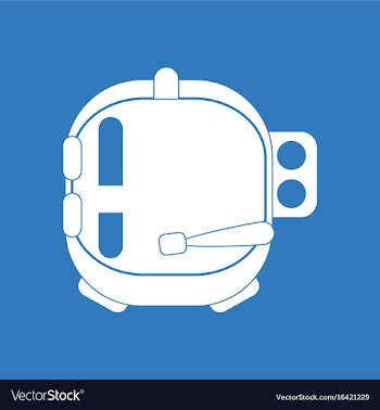 Icon astronaut helmet vector image