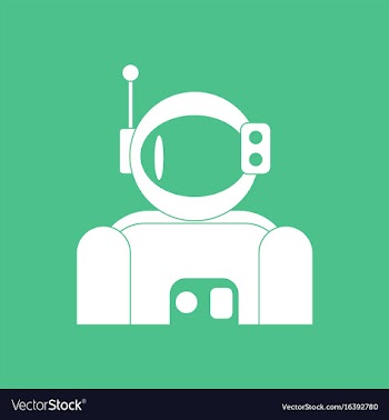 Icon astronaut suit vector image