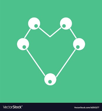 Icon atom scheme vector image