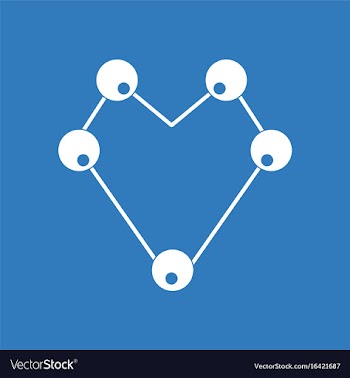 Icon atom scheme vector image