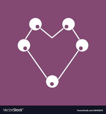 Icon atom scheme vector image