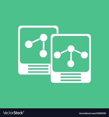 Icon atoms and molecule vector image