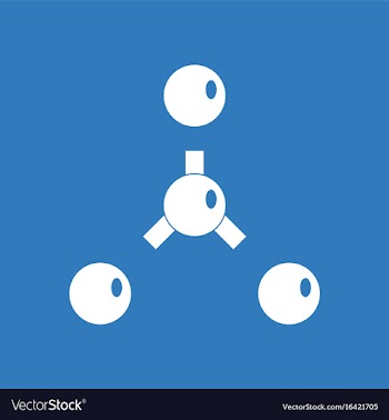Icon atoms disconnection vector image