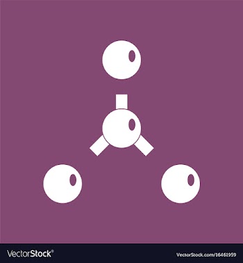 Icon atoms disconnection vector image