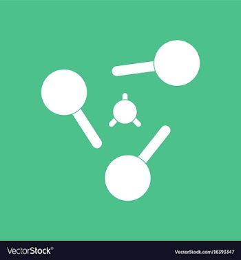Icon atoms elements vector image