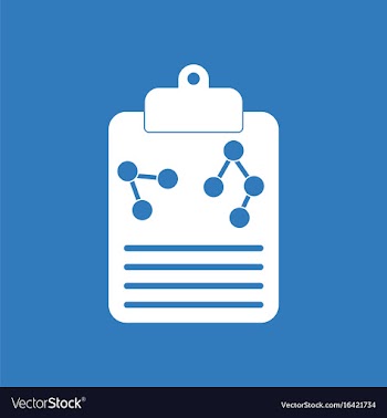 Icon atoms on form vector image