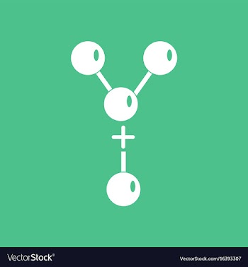 Icon attaching molecules vector image
