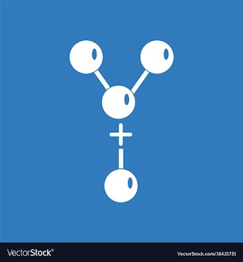 Icon attaching molecules vector image