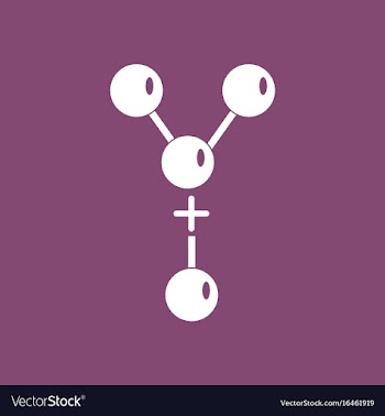 Icon attaching molecules vector image