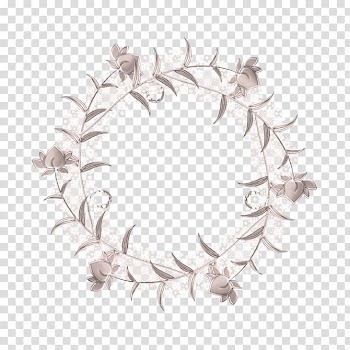 Icon, Attractive flower ring transparent background PNG clipart