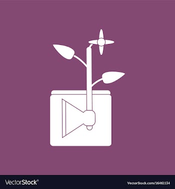 Icon axe with buds vector image