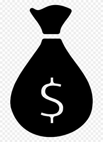 Icon Bag Coins - Money Icon Font Awesome