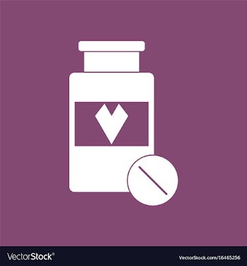 Icon bank with pills vector image