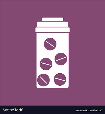 Icon bank with pills vector image