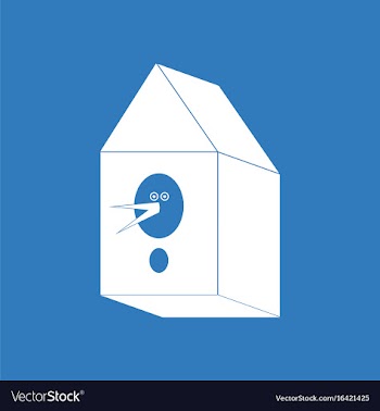Icon bird house vector image