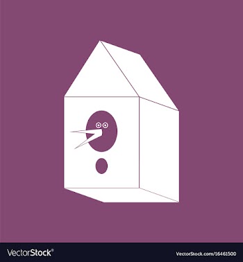 Icon bird house vector image