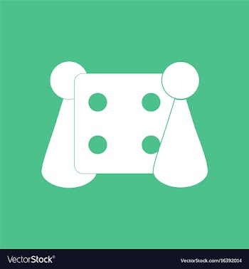 Icon board game and dice vector image