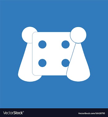 Icon board game and dice vector image