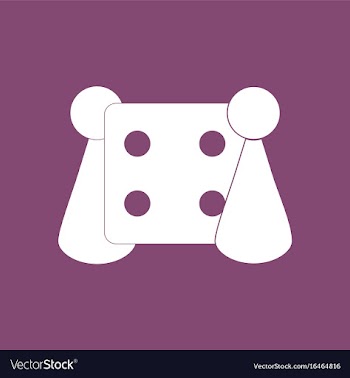 Icon board game and dice vector image