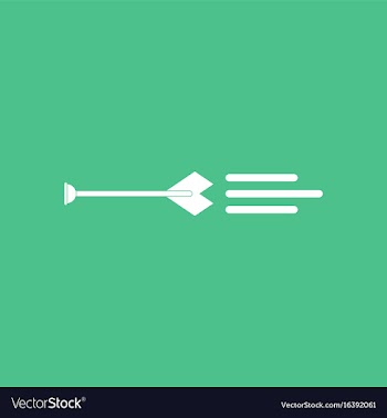 Icon bow arrow vector image