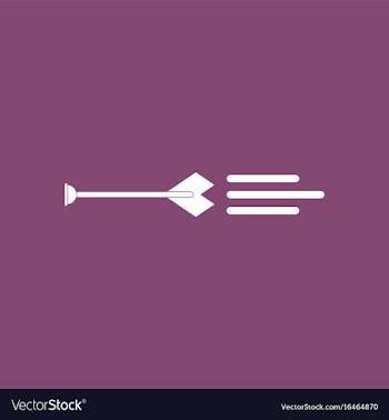 Icon bow arrow vector image