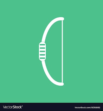 Icon bow weapon vector image