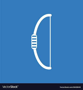 Icon bow weapon vector image