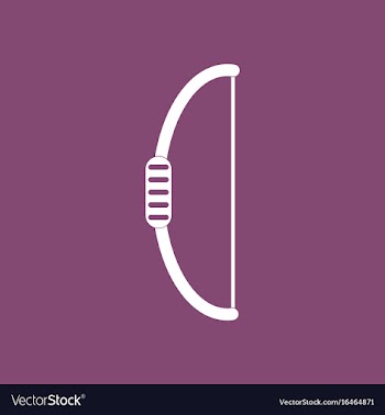 Icon bow weapon vector image