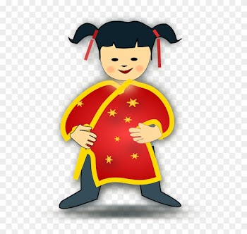 Icon, Boy, Girl, Kids, Chinese, China, Children - Chinese Girl Clipart