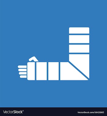 Icon broken arm vector image