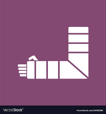 Icon broken arm vector image