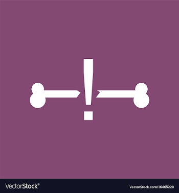 Icon broken bone vector image