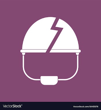 Icon broken military helmet vector image