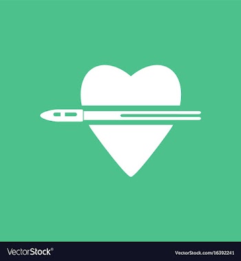 Icon bullet wounded the heart vector image