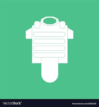 Icon bulletproof vest vector image