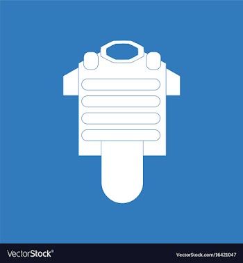 Icon bulletproof vest vector image