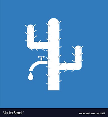 Icon cactus with crane vector image