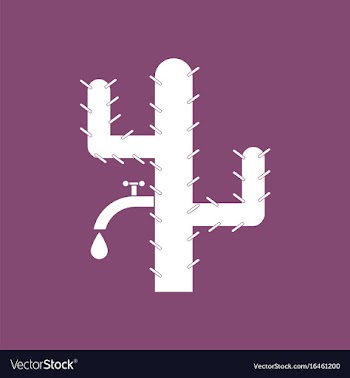 Icon cactus with crane vector image
