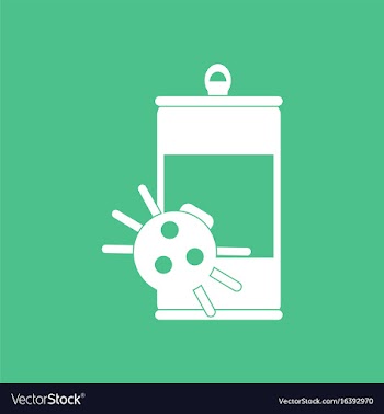 Icon canned and spider vector image